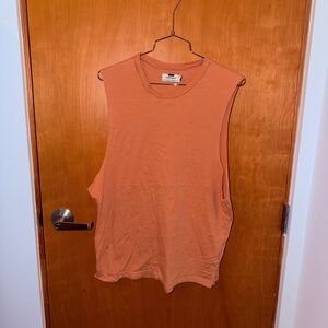 Topman Men's Sleeveless Tank in soft Orange